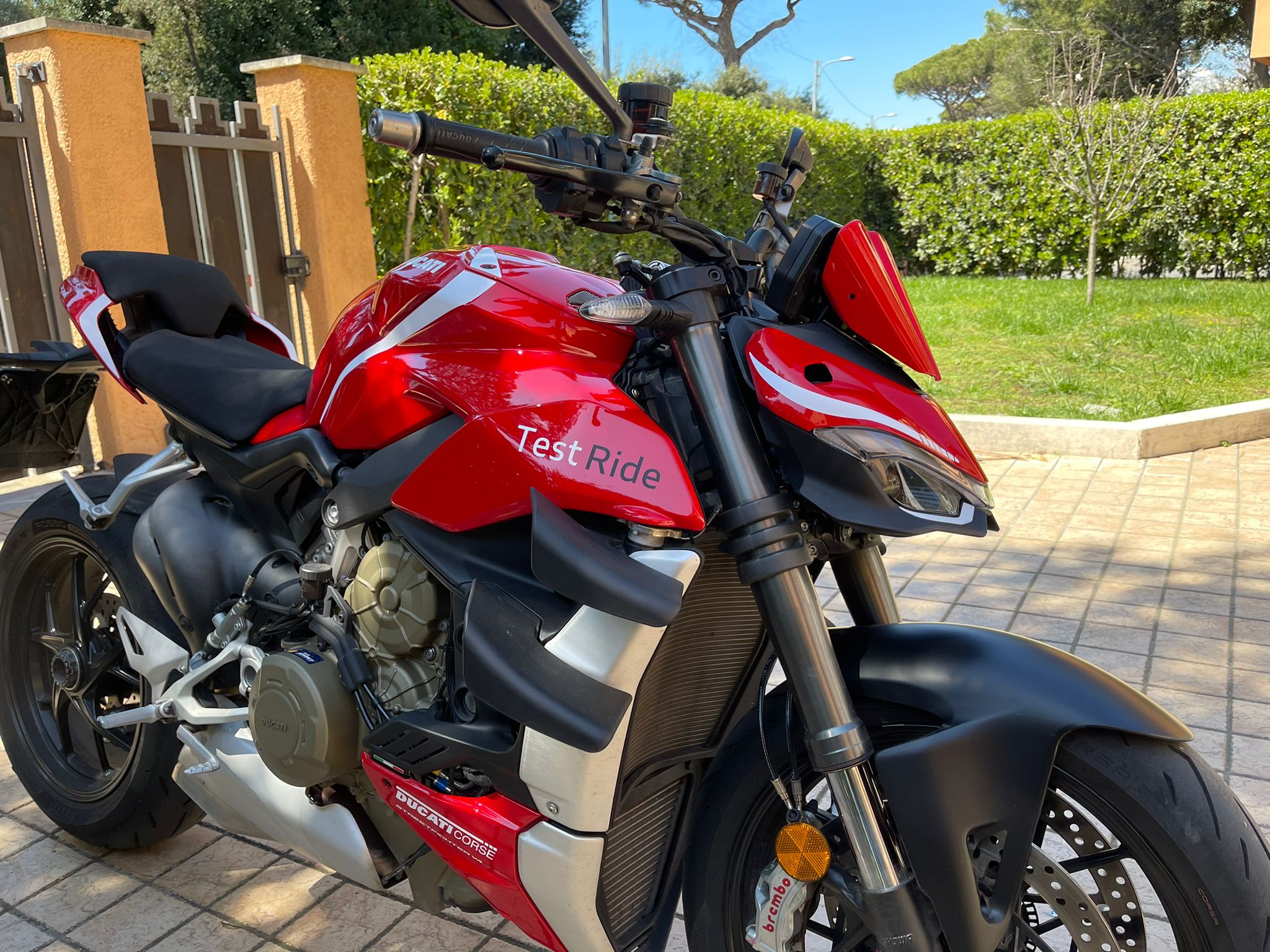 Cover Cruscotto Per Ducati Streetfighter V4 Rosso Anniversary